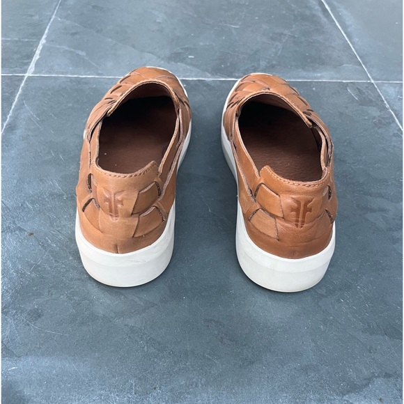 Frye Leather Woven Lena Loafers - Picture 2 of 6